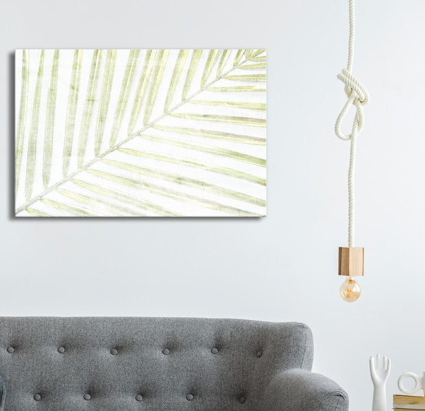 Stretched Canvas Botanical Art - Palm Leaf
