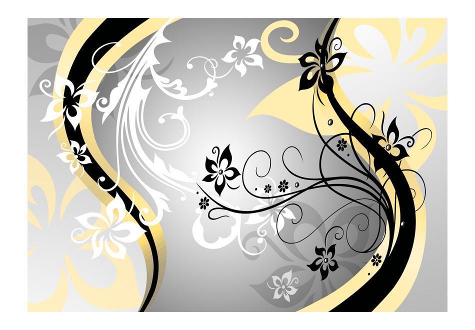 Wall mural - Art-flowers (yellow)