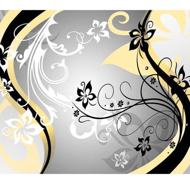 Wall mural - Art-flowers (yellow)