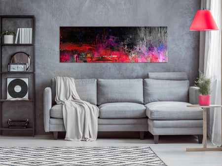 Abstract Canvas Wall Art - Hot Night In August