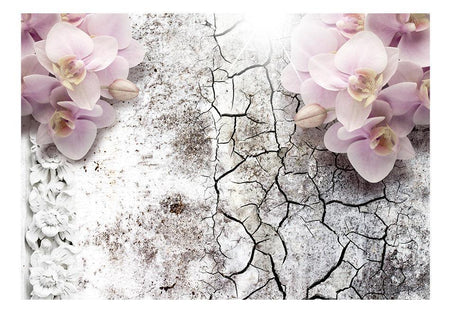 Wall mural - Bright red orchids