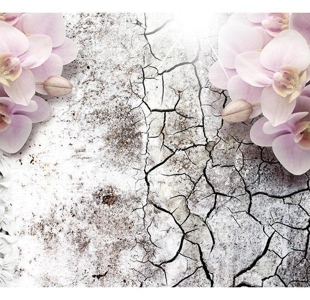 Wall mural - Bright red orchids