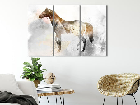 Stretched Canvas Animal Art - Beautiful Strong Horse