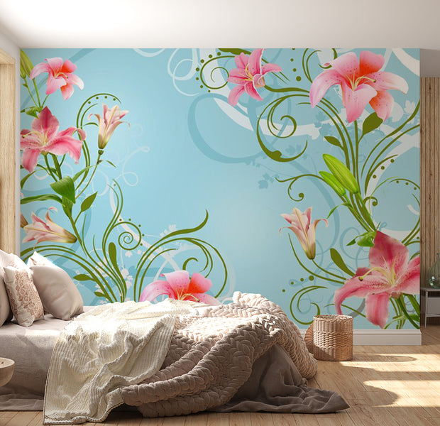 Wall mural - Subtle beauty of the lilies II