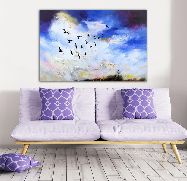 Abstract Canvas Wall Art - Autumn Is Coming