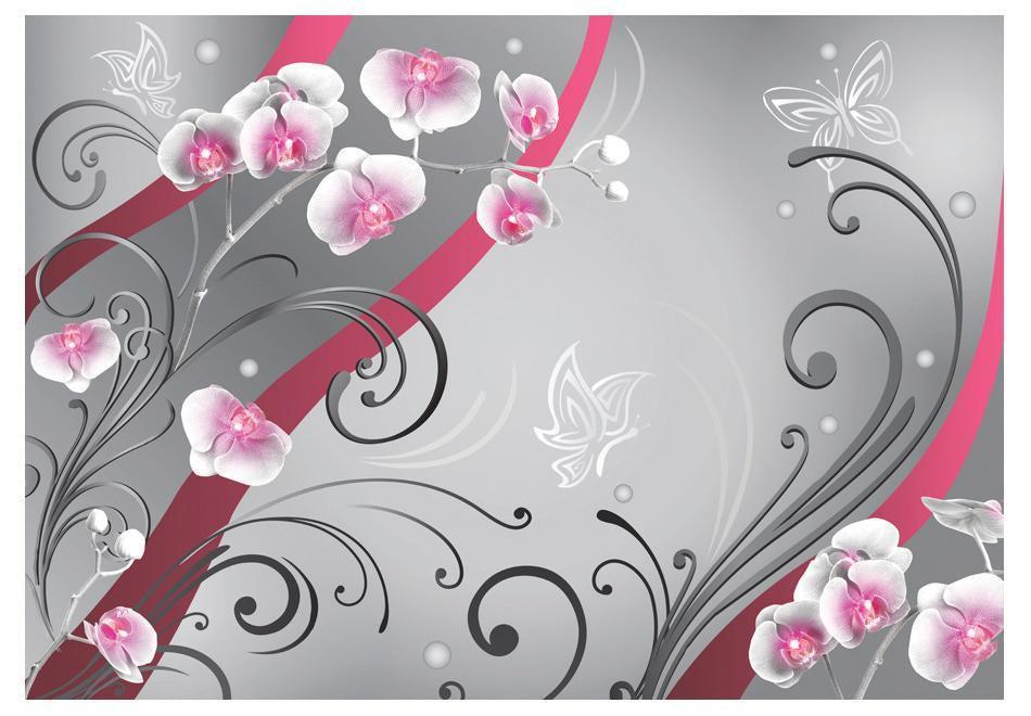 Wall mural - Pink orchids - variation