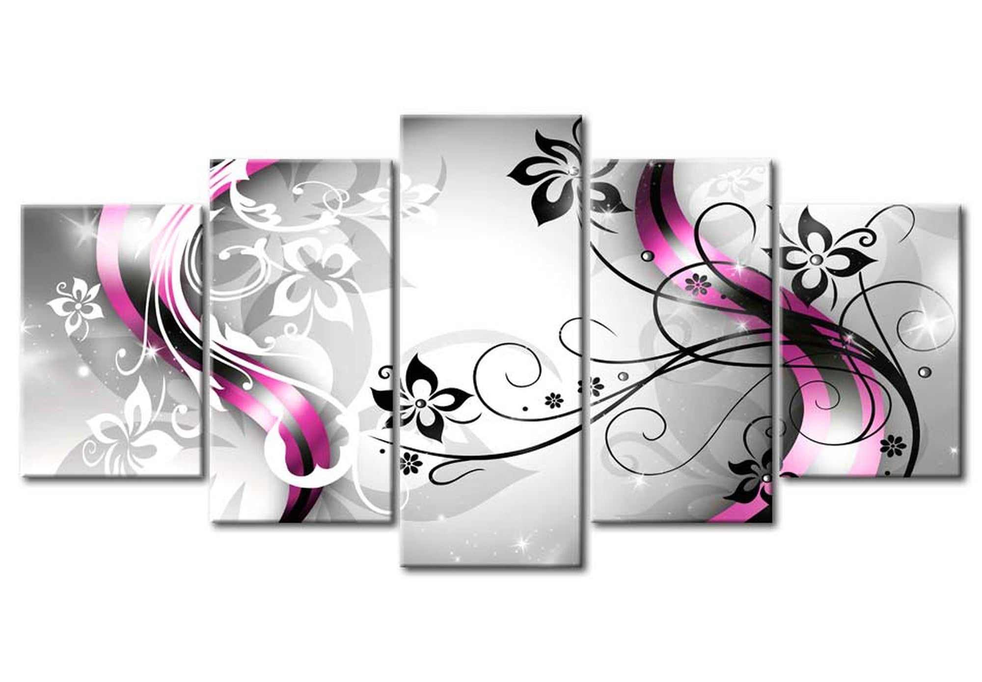 Glam Canvas Wall Art - Delicate Elegance - 5 Pieces