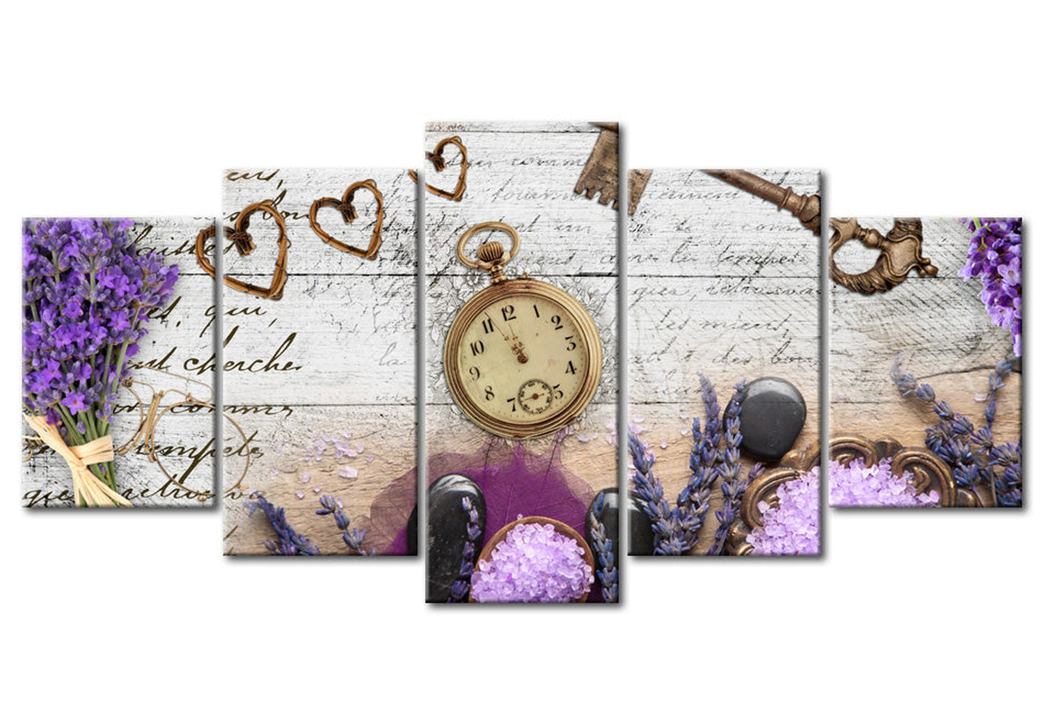 Vintage Canvas Wall Art - Timeless Love - 5 Pieces