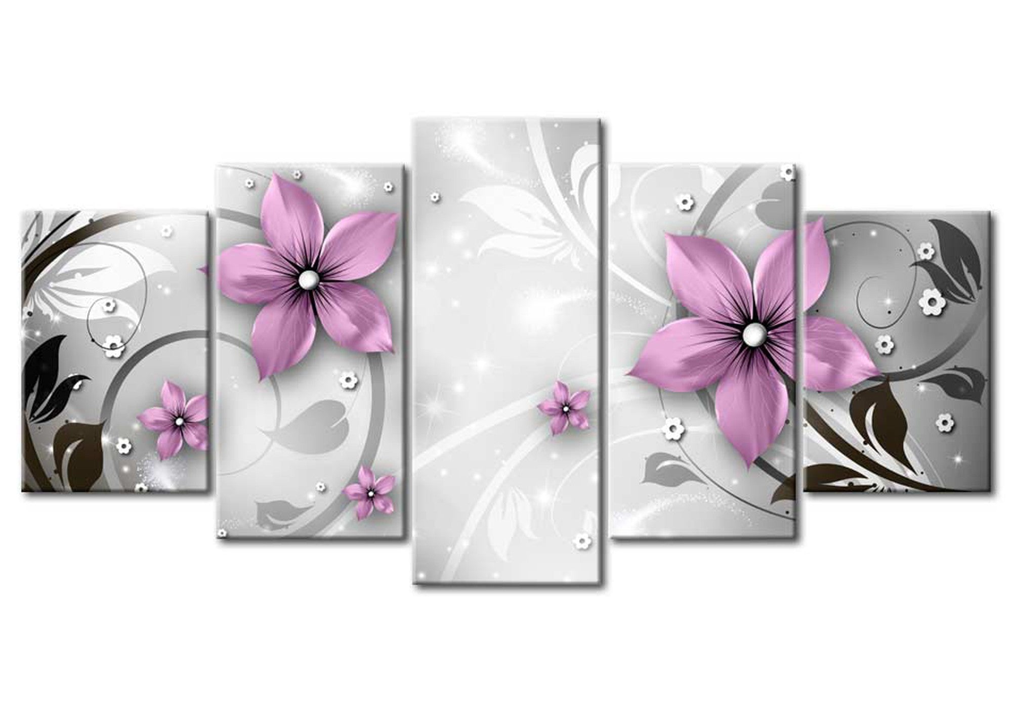 Glam Canvas Wall Art - Royal Garden - 5 Pieces