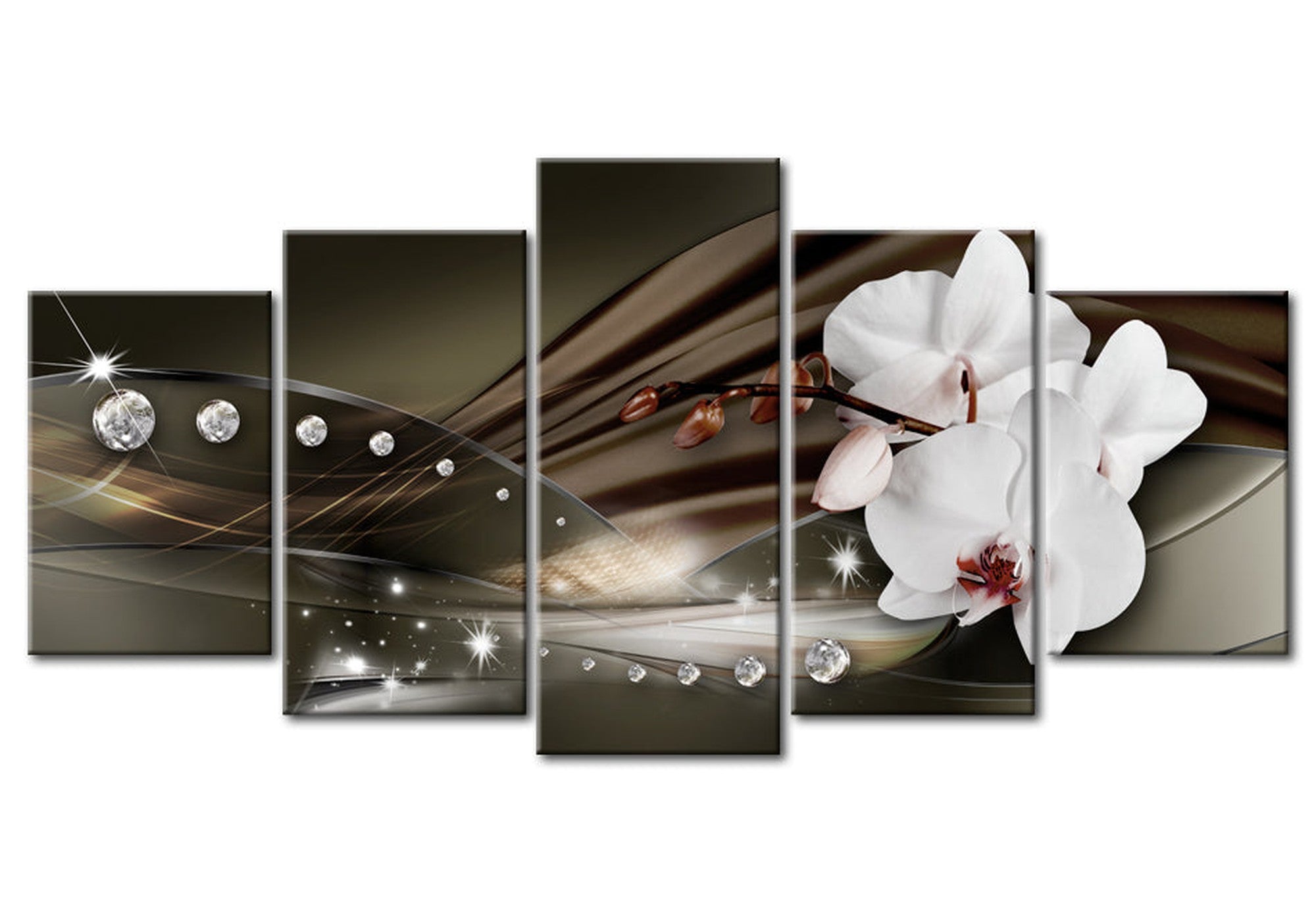 Glam Canvas Wall Art - Diamond Spots - 5 Pieces