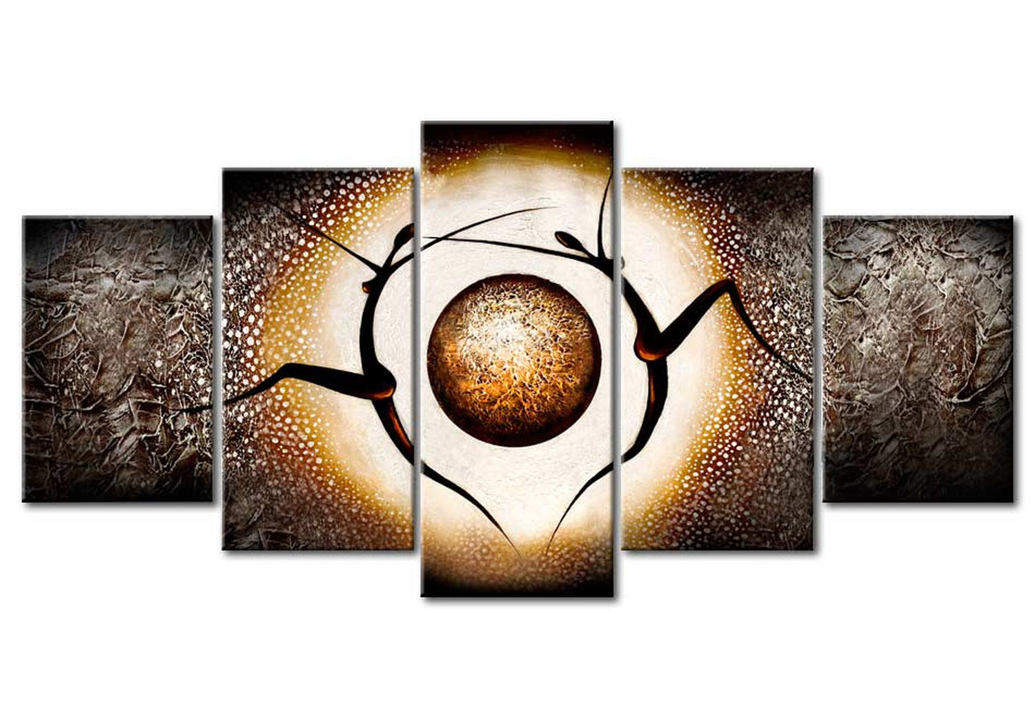 Glam Canvas Wall Art - Earth Dance - 5 Pieces