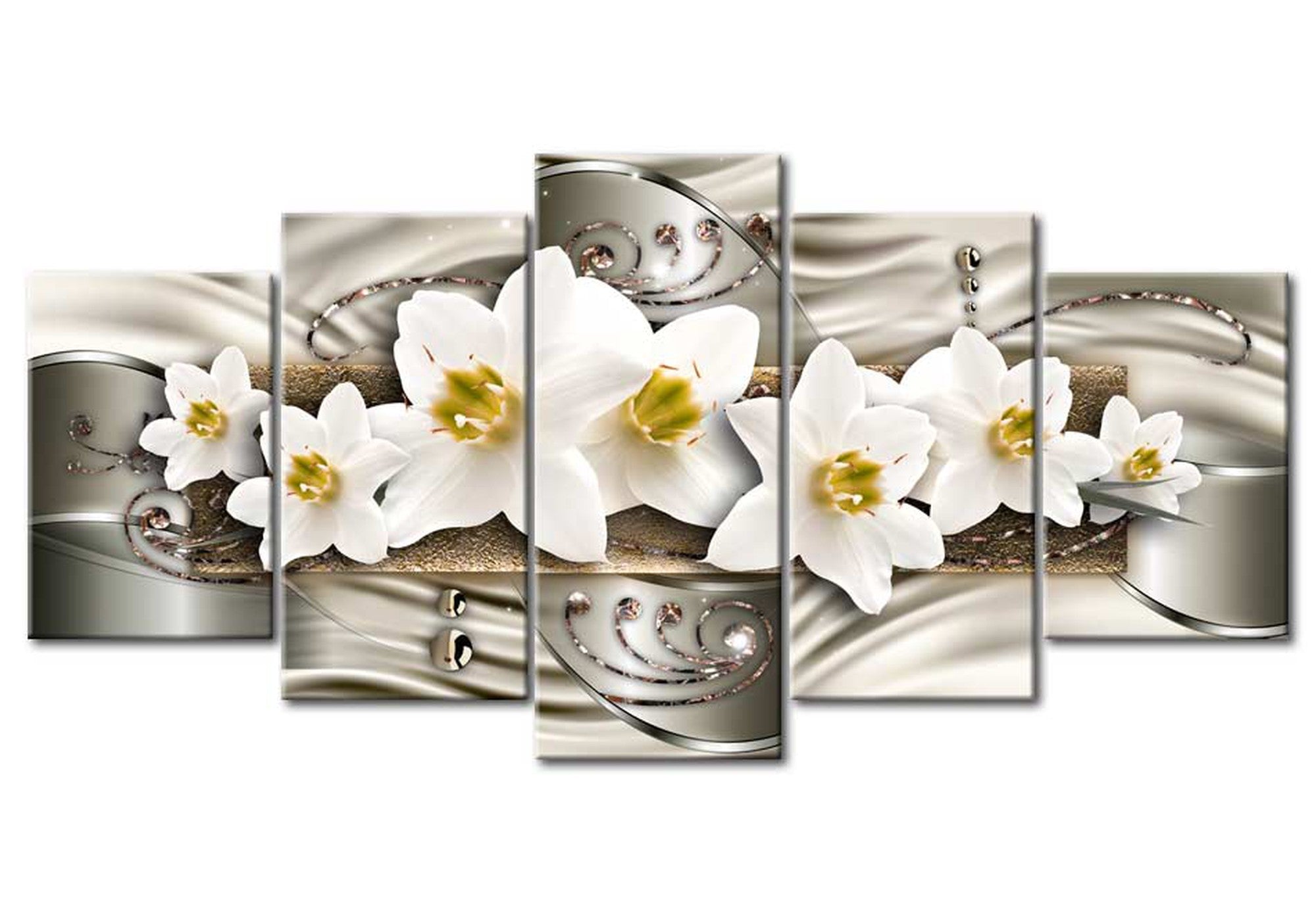 Glam Canvas Wall Art - Narcissi - 5 Pieces