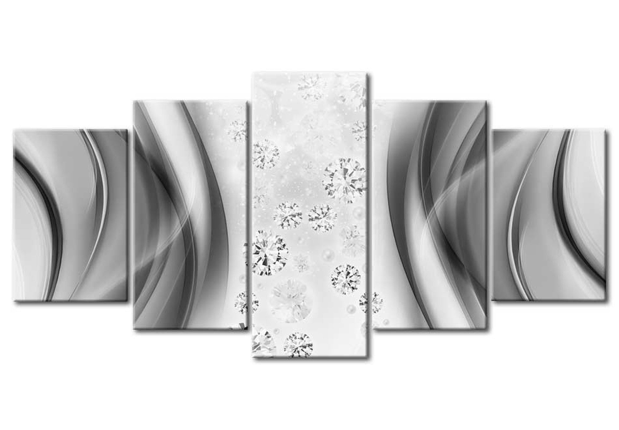 Glam Canvas Wall Art - Dancing Diamonds - 5 Pieces