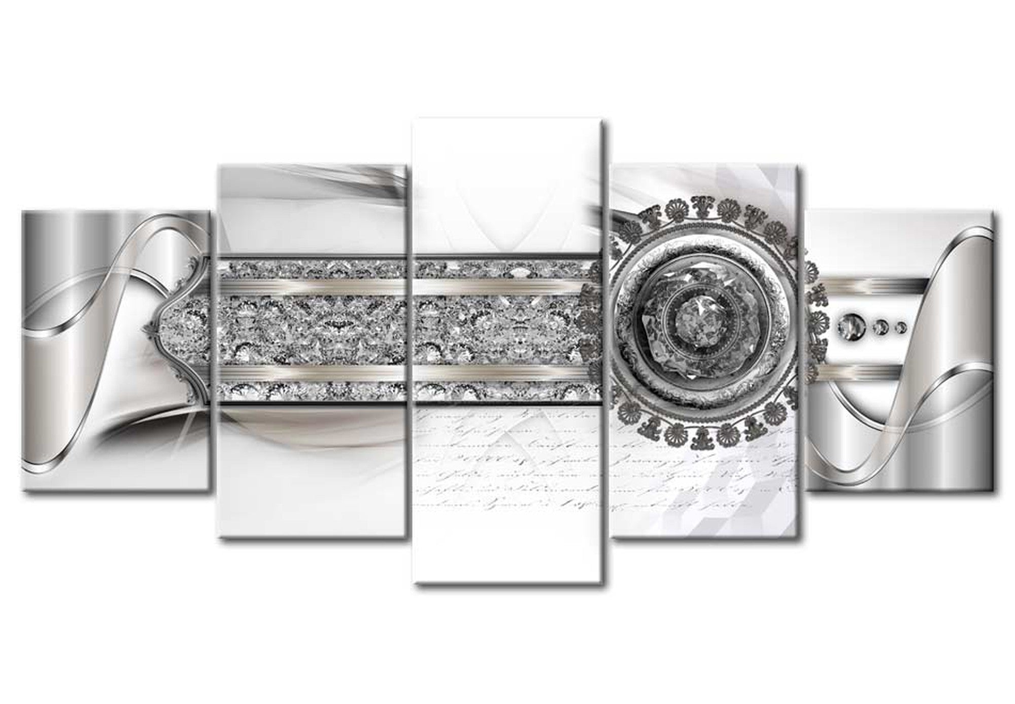 Glam Canvas Wall Art - Diamond Belt - 5 Pieces