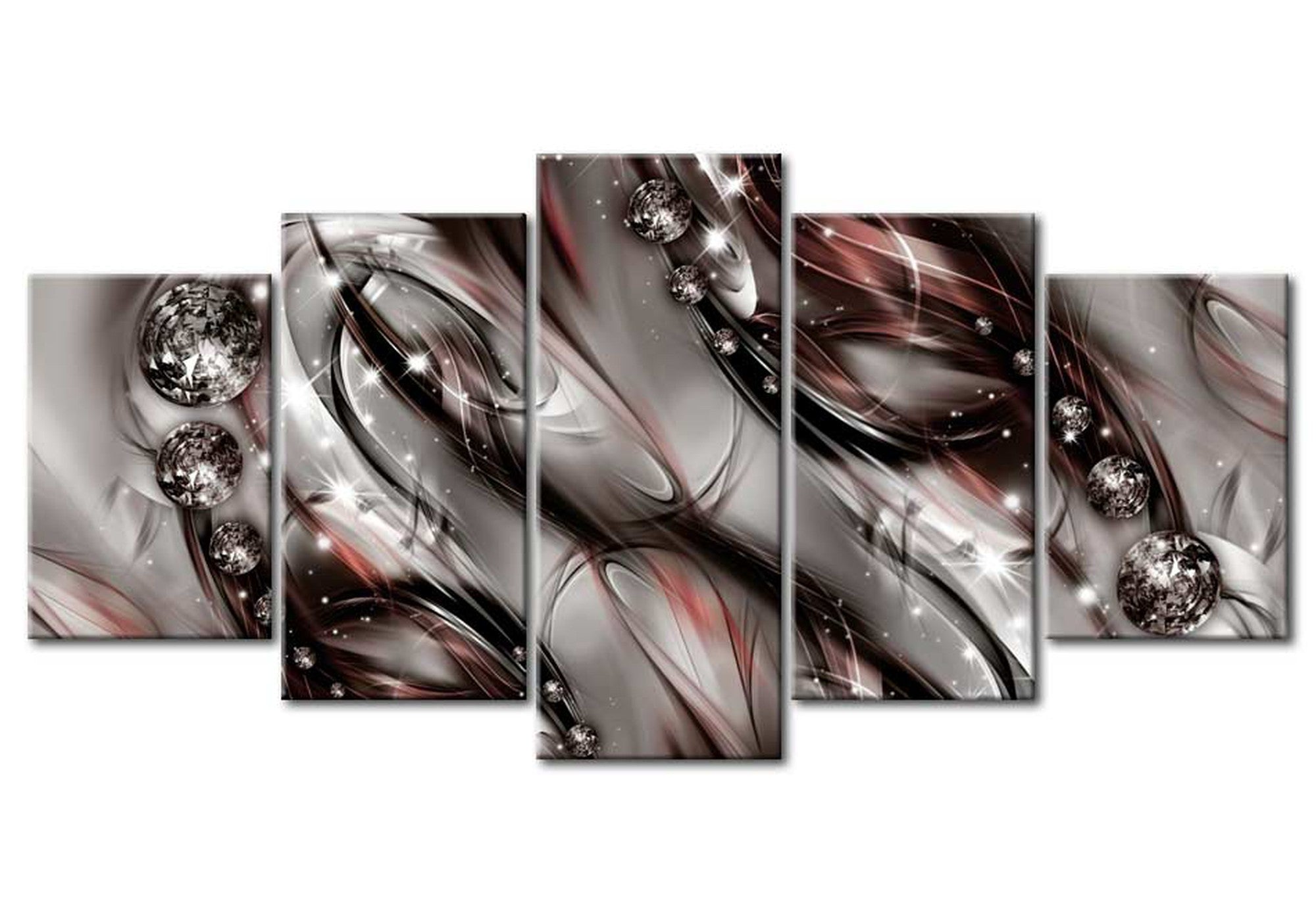 Glam Canvas Wall Art - Cosmic Dust - 5 Pieces