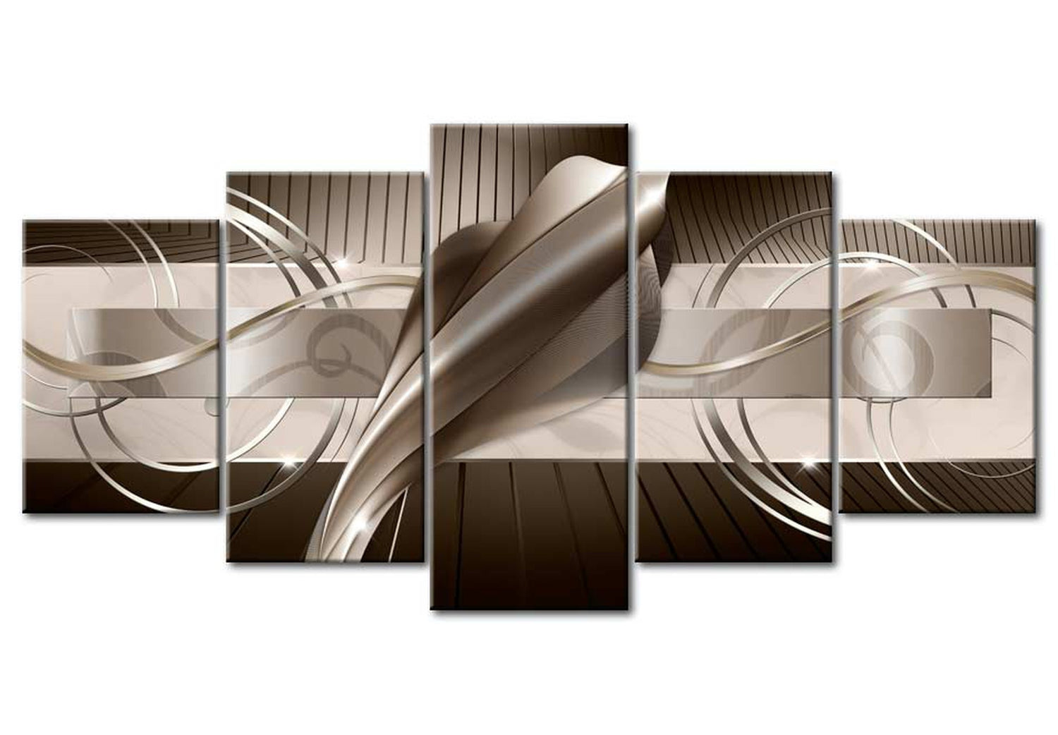 Glam Canvas Wall Art - Majestic Melody - 5 Pieces
