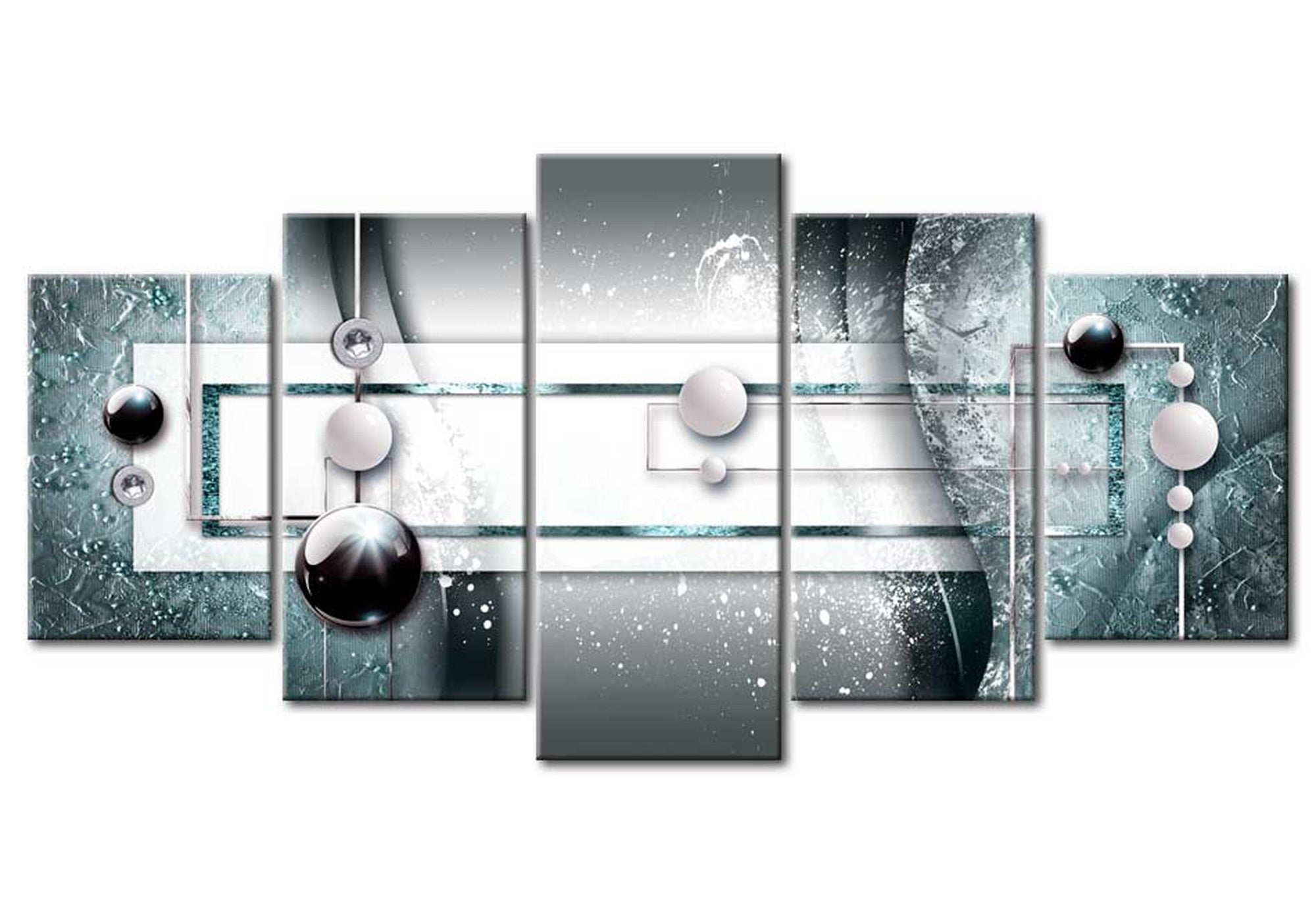 Glam Canvas Wall Art - Blue Harmony - 5 Pieces