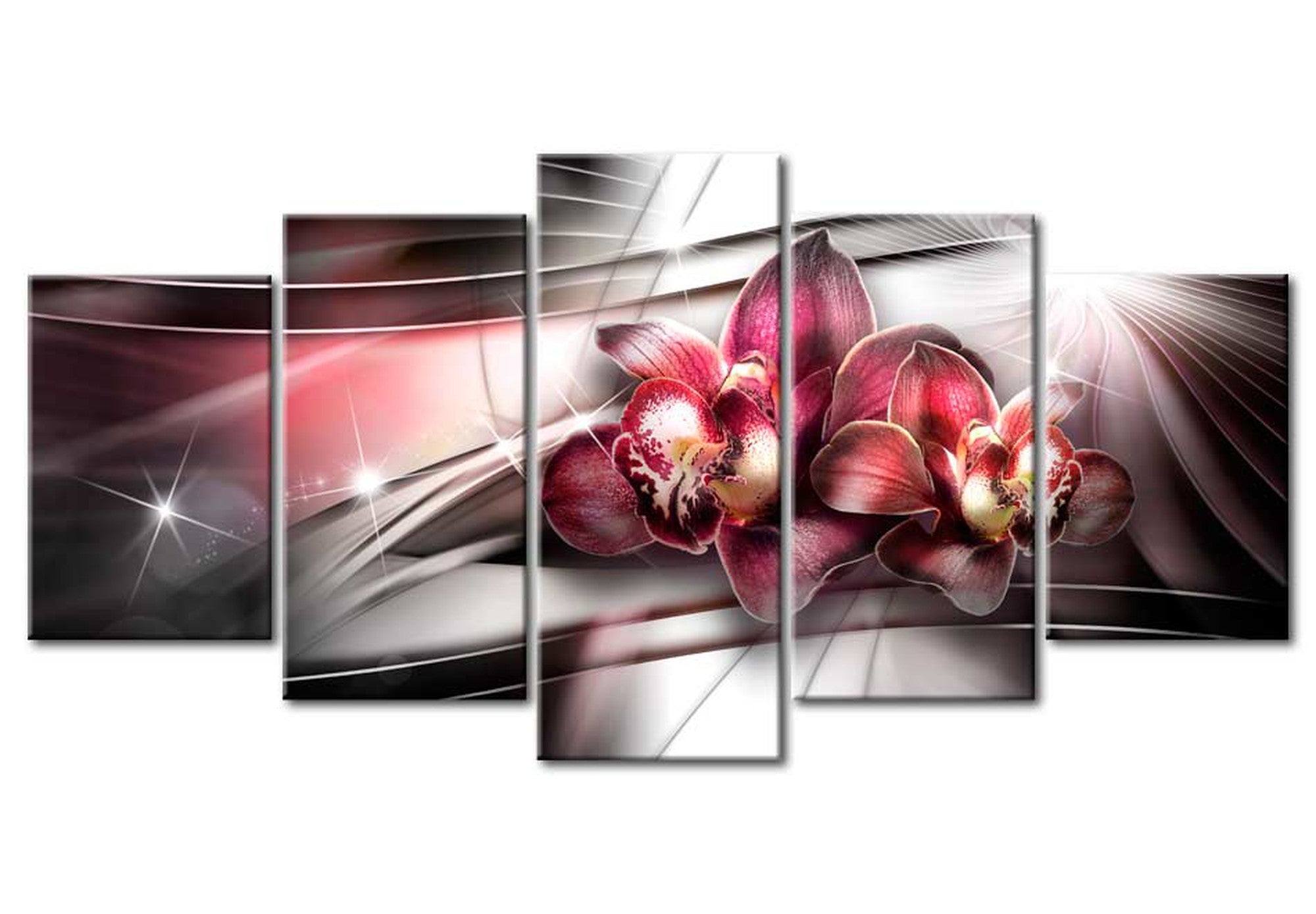 Glam Canvas Wall Art - Dark Beauty - 5 Pieces