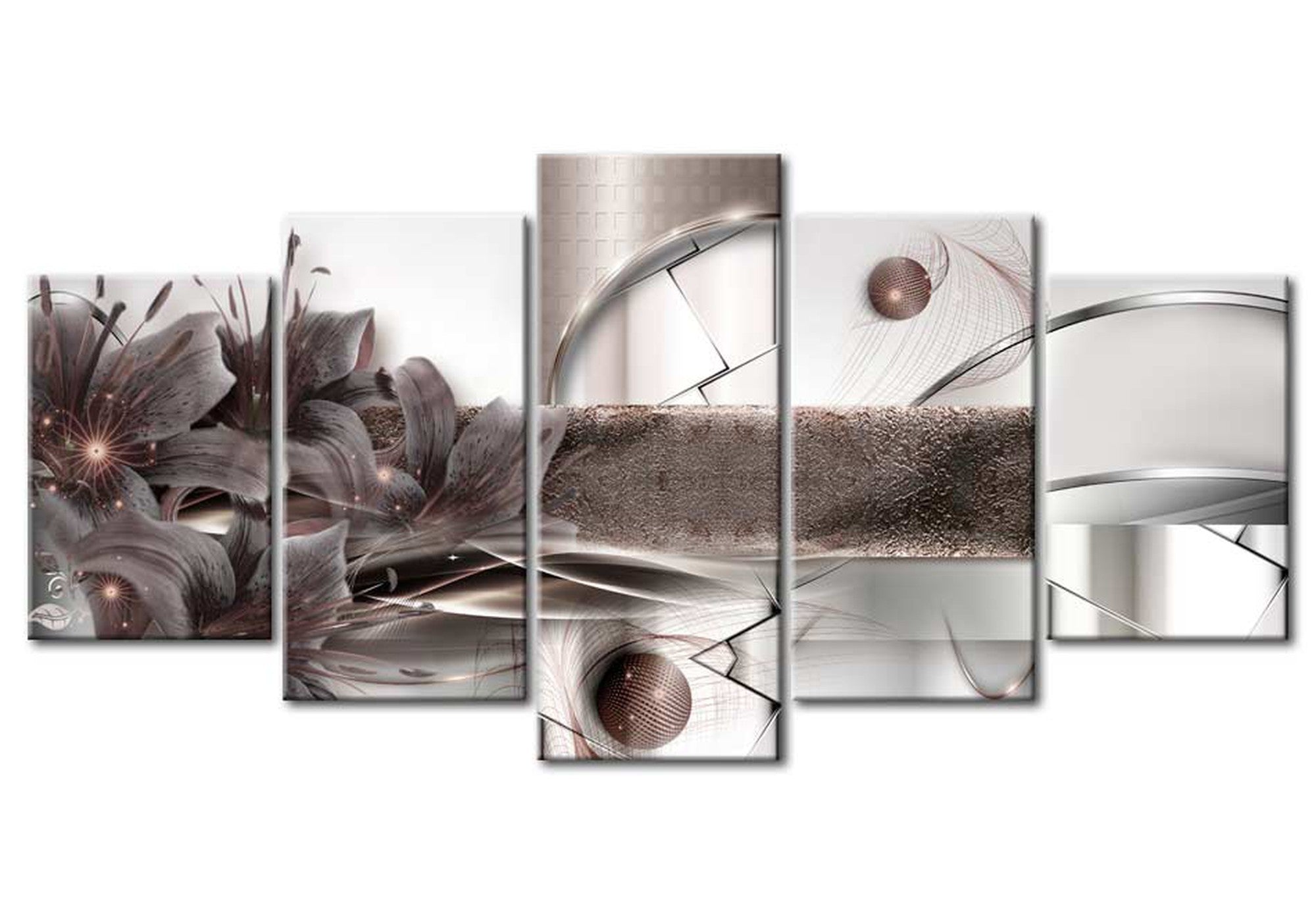 Glam Canvas Wall Art - Energy Of Space - 5 Pieces