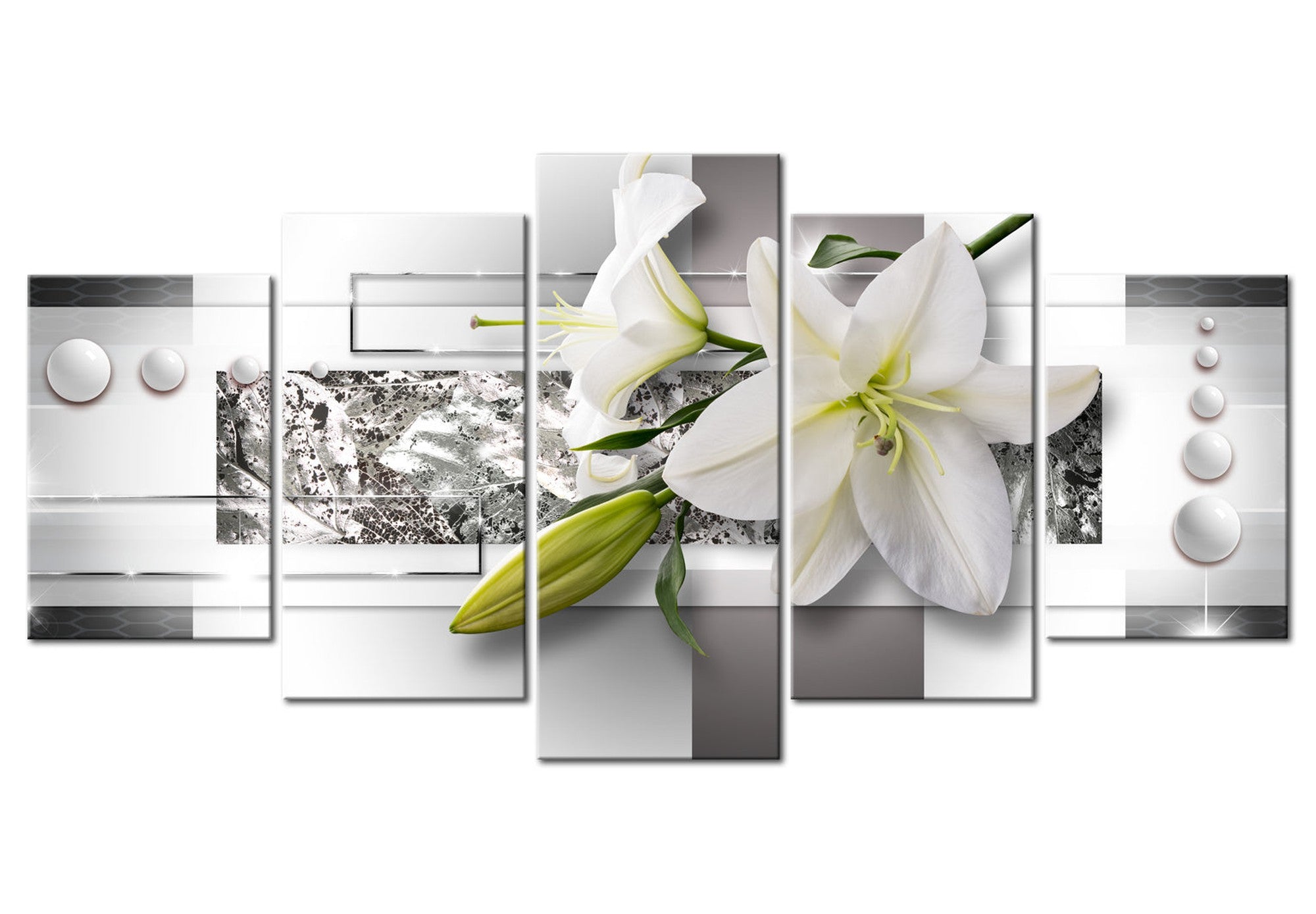 Glam Canvas Wall Art - Ethereal Elegance - 5 Pieces