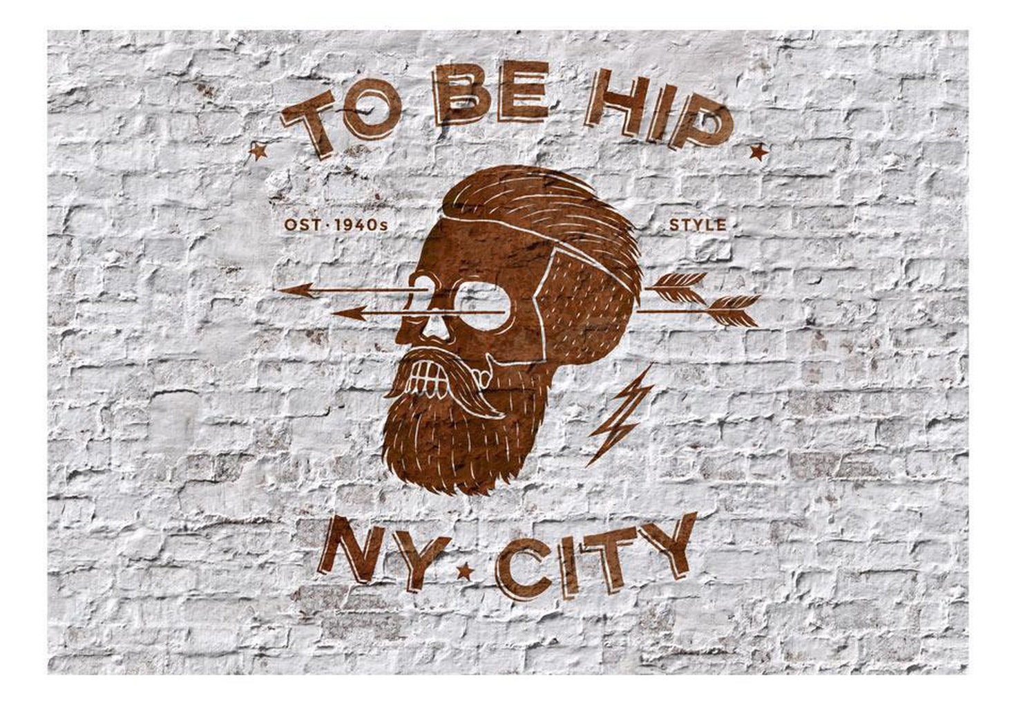 Street Art Wall Mural - To Be Hip-Tiptophomedecor