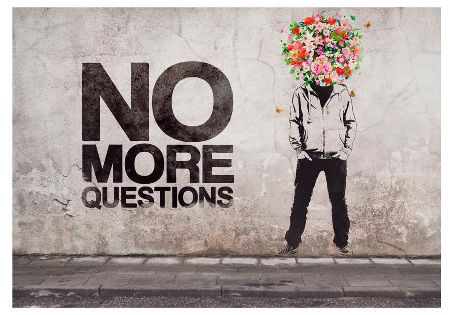 Wall mural - No more questions-TipTopHomeDecor