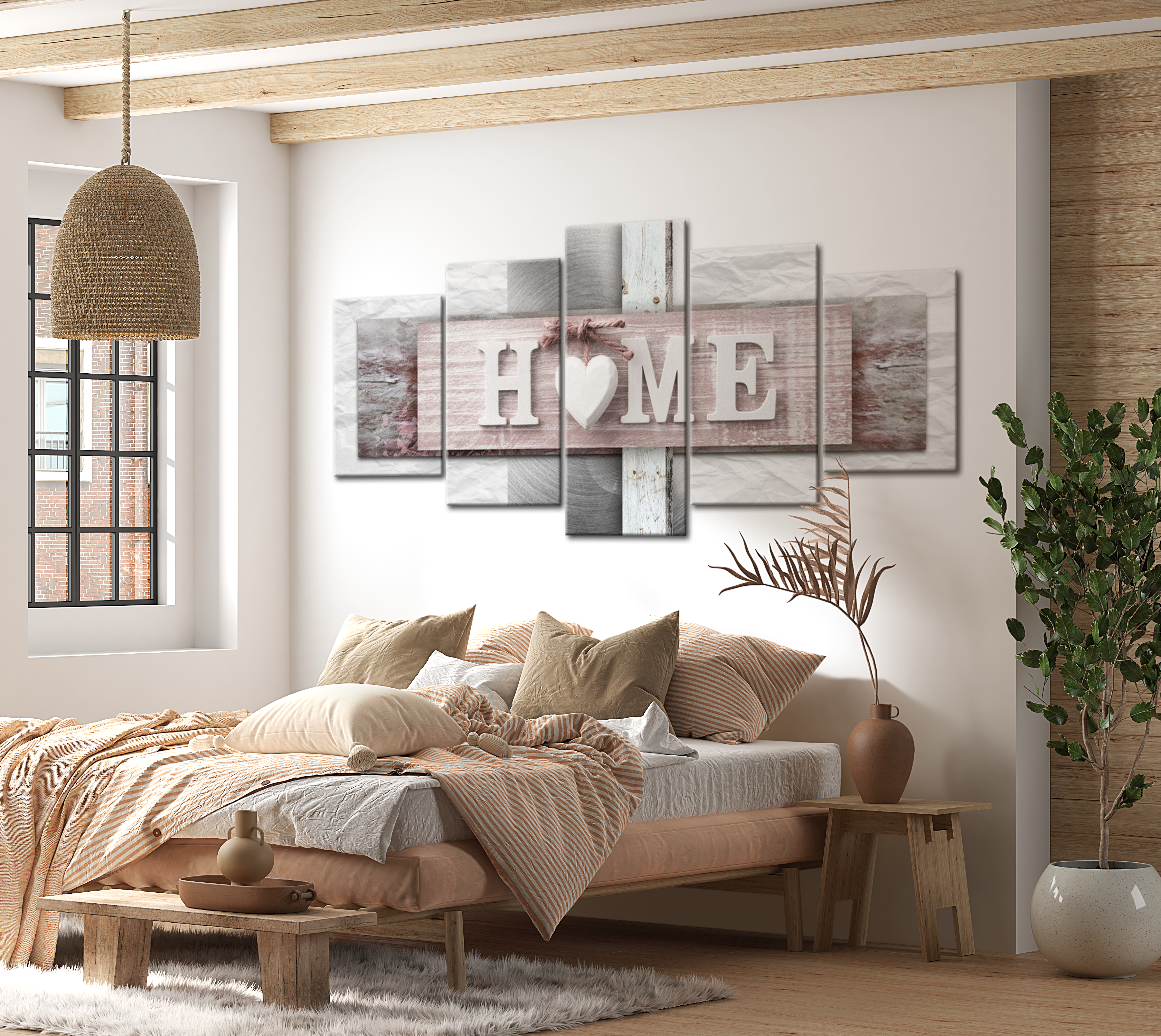 Stretched Canvas Vintage Art - Home: Eclecticism 40"Wx20"H