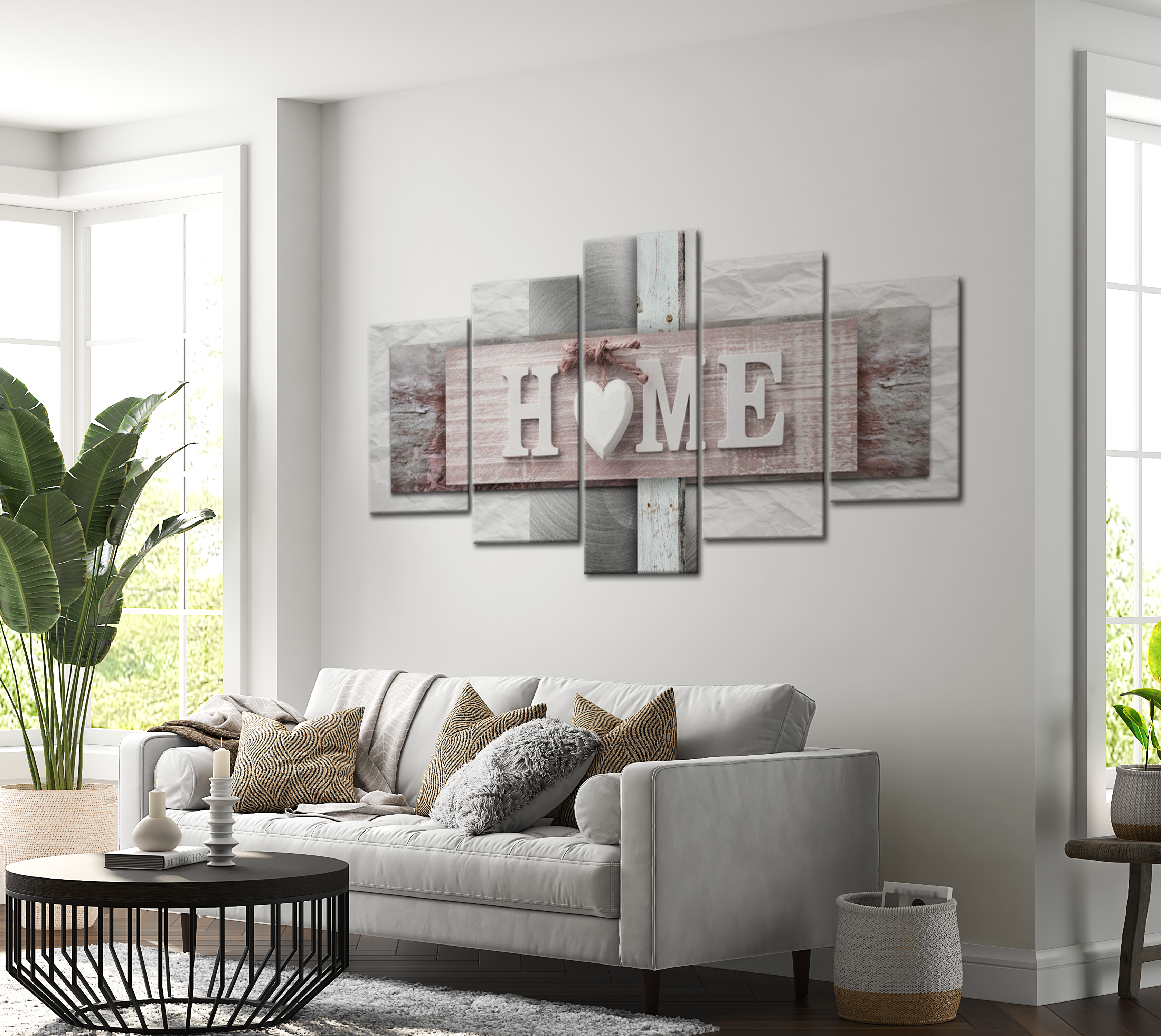 Stretched Canvas Vintage Art - Home: Eclecticism 40"Wx20"H