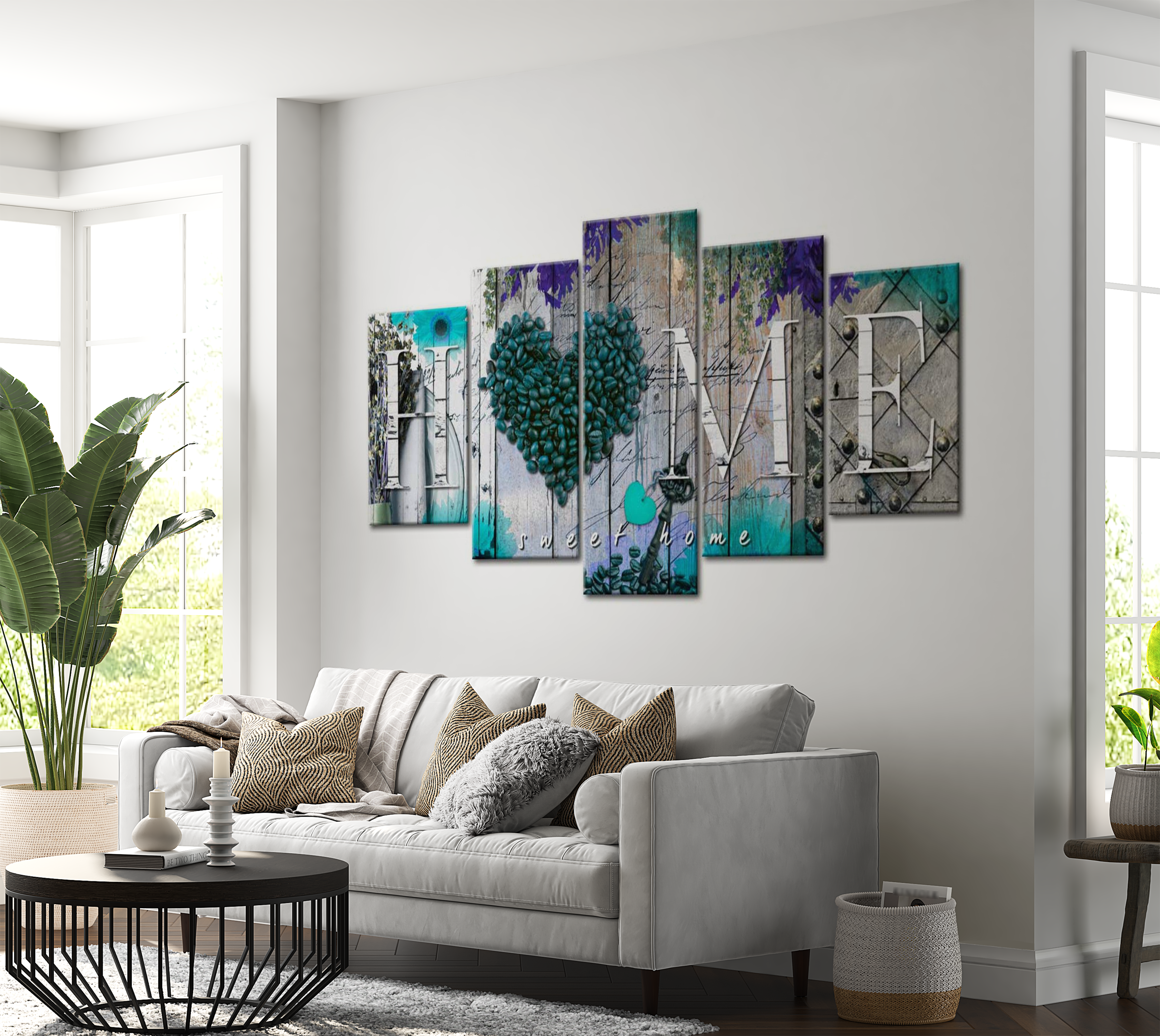 Vintage Canvas Wall Art - Coffee Home - 5 Pieces