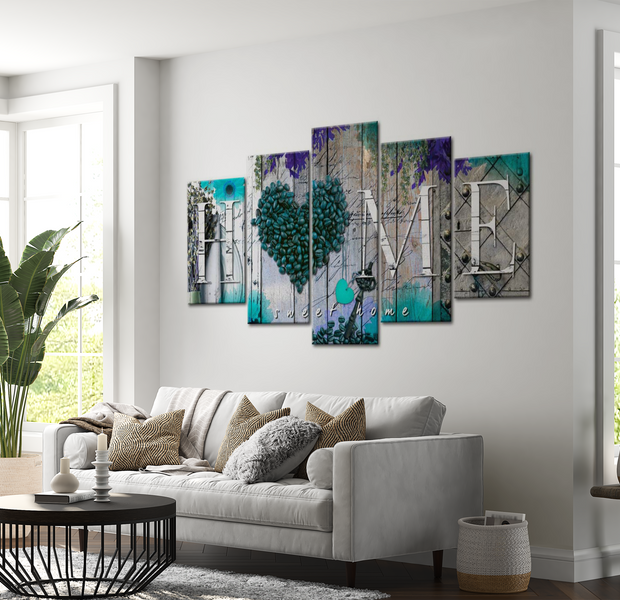 Vintage Canvas Wall Art - Coffee Home - 5 Pieces