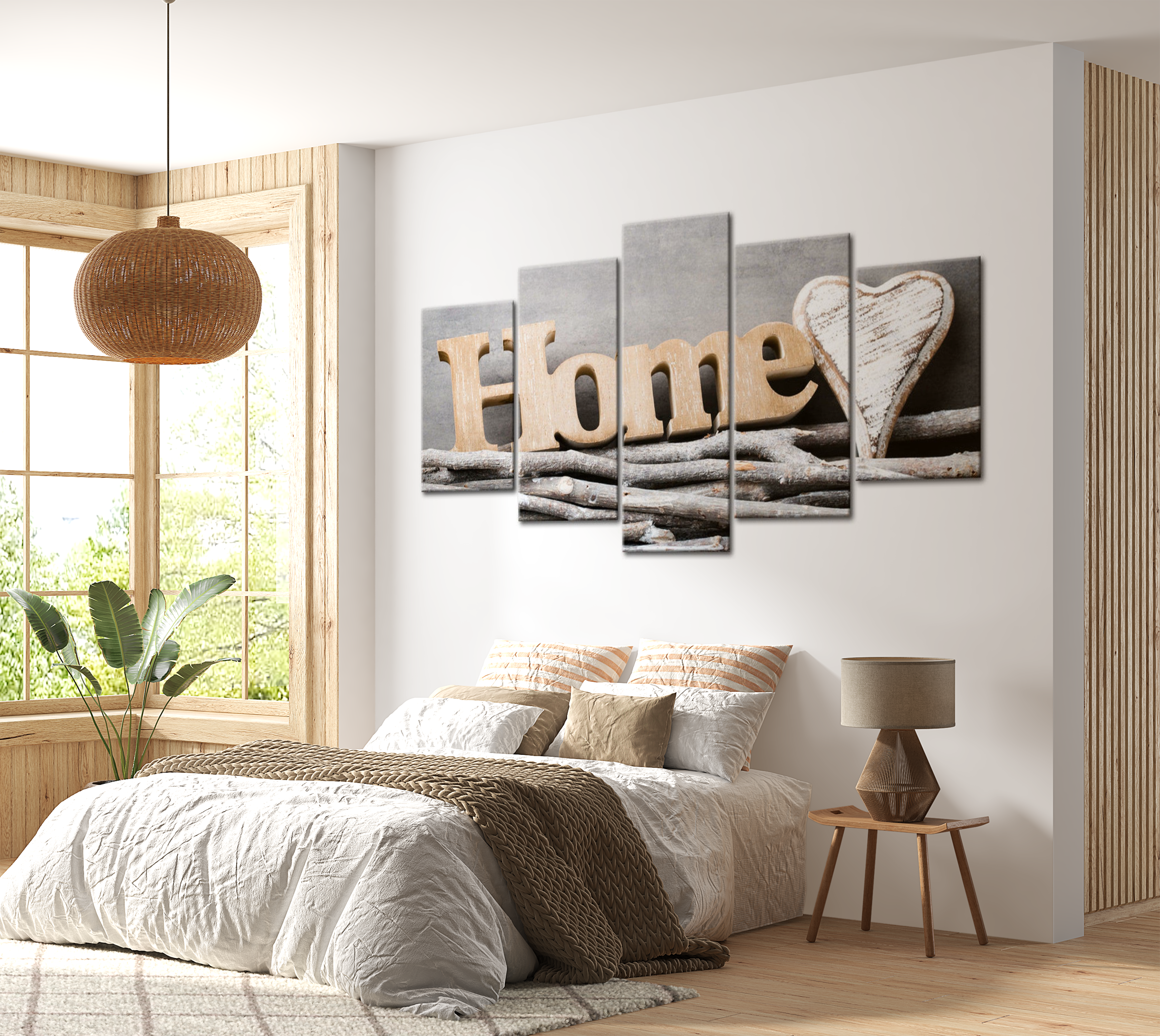 Stretched Canvas Vintage Art - Home: Forest Cottage 40"Wx20"H