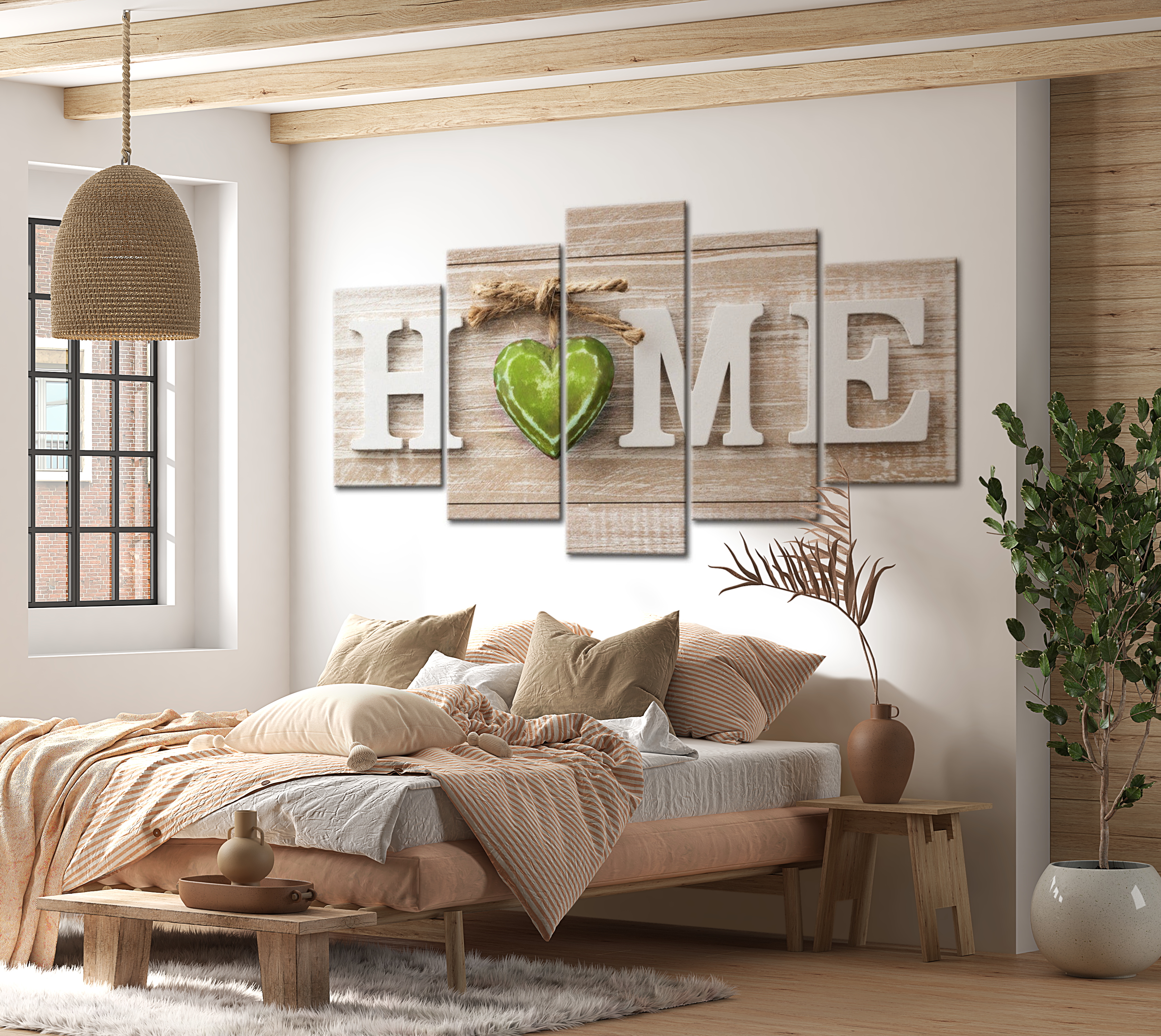 Stretched Canvas Vintage Art - Home: Domestic Melody 40"Wx20"H