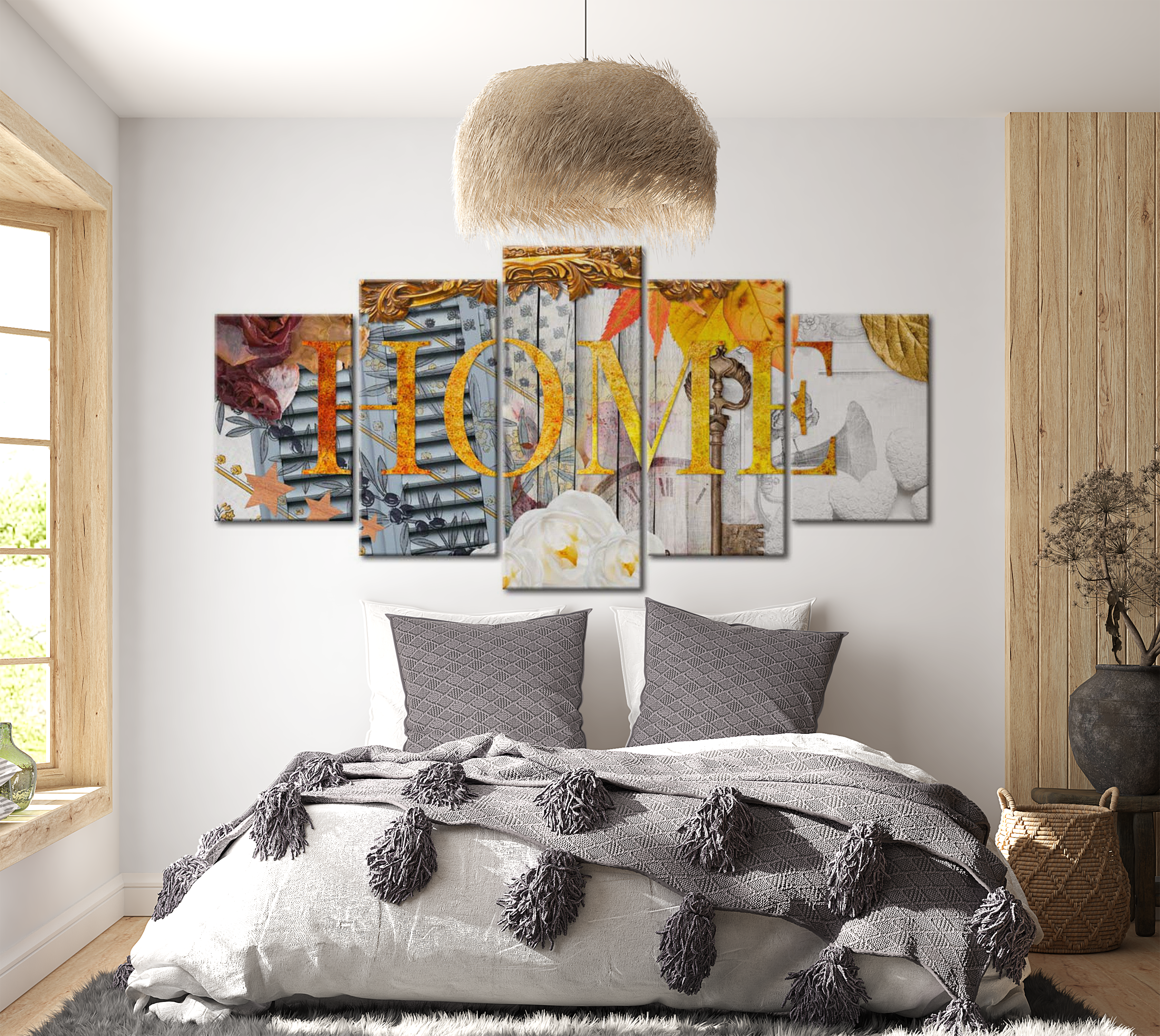 Stretched Canvas Vintage Art - Home (Variety) 40"Wx20"H