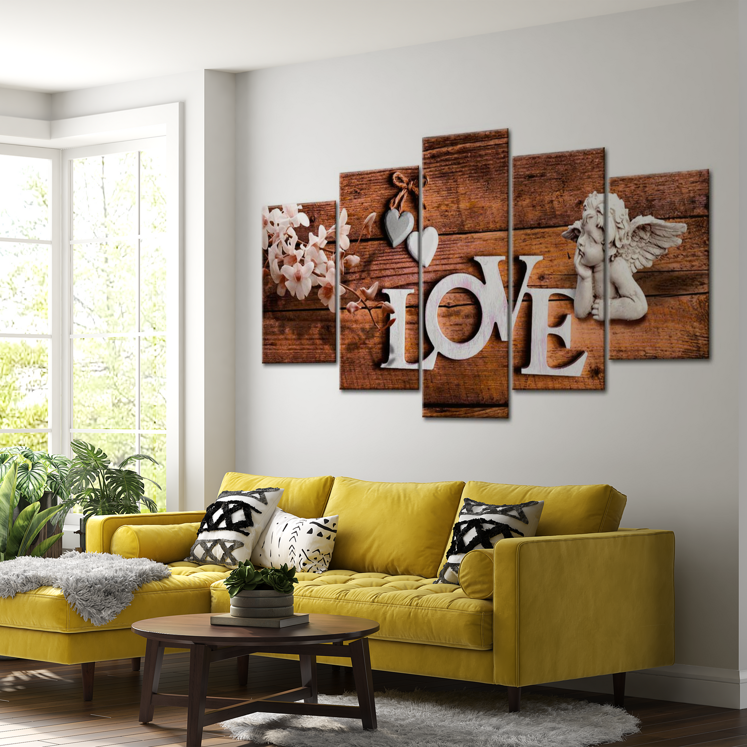 Stretched Canvas Vintage Art - House Of Love 40"Wx20"H