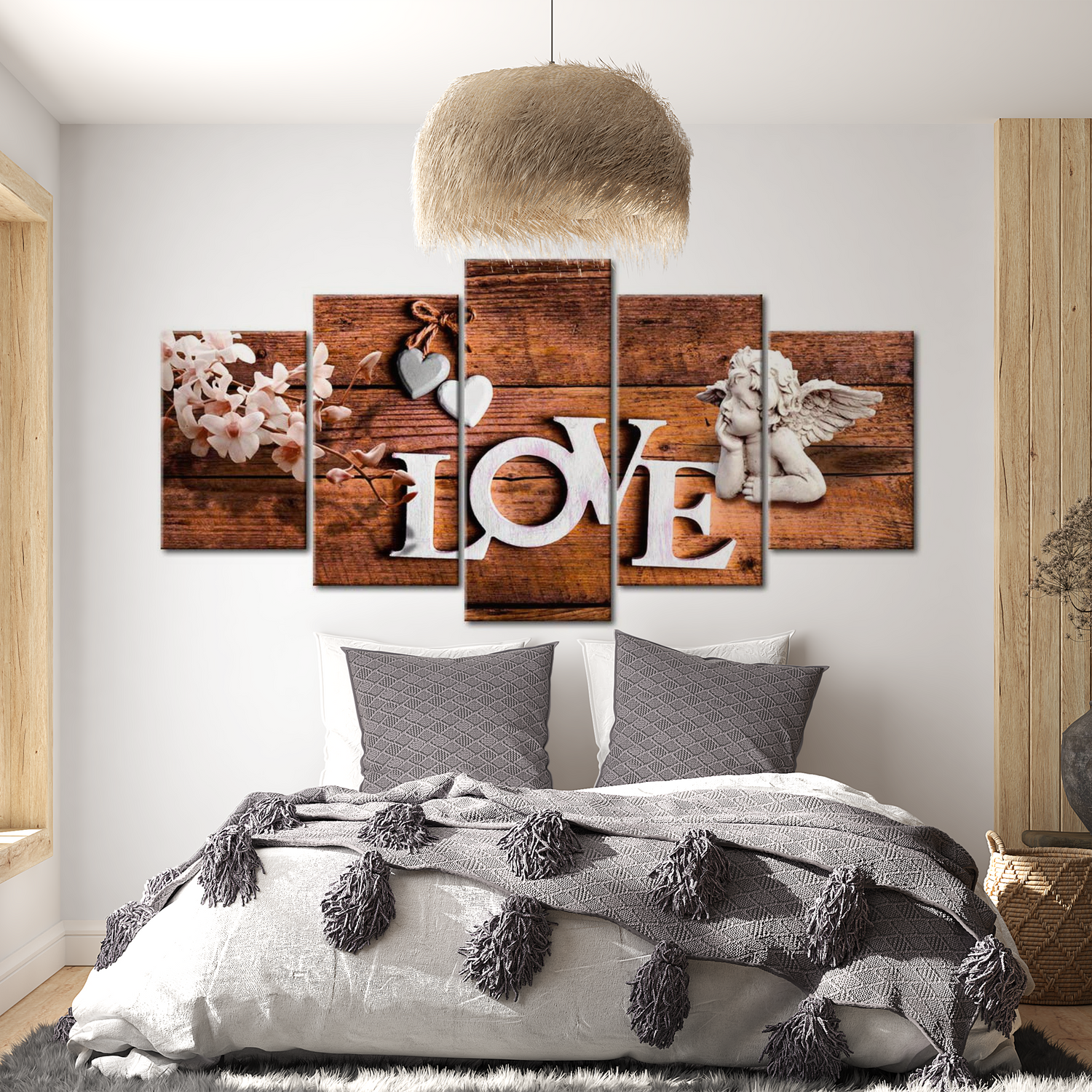 Stretched Canvas Vintage Art - House Of Love 40"Wx20"H