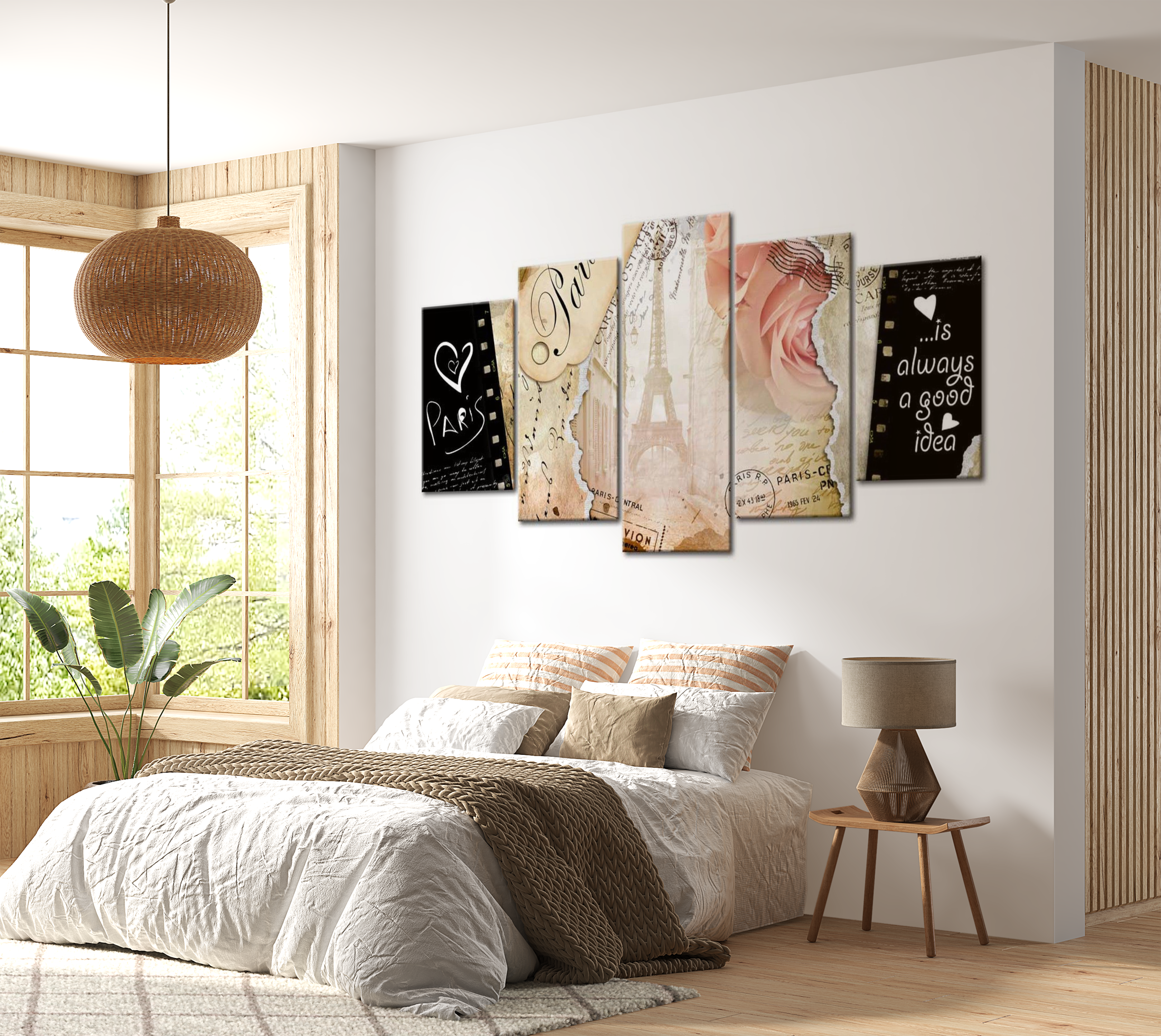 Stretched Canvas Vintage Art - Old Postcard 40"Wx20"H