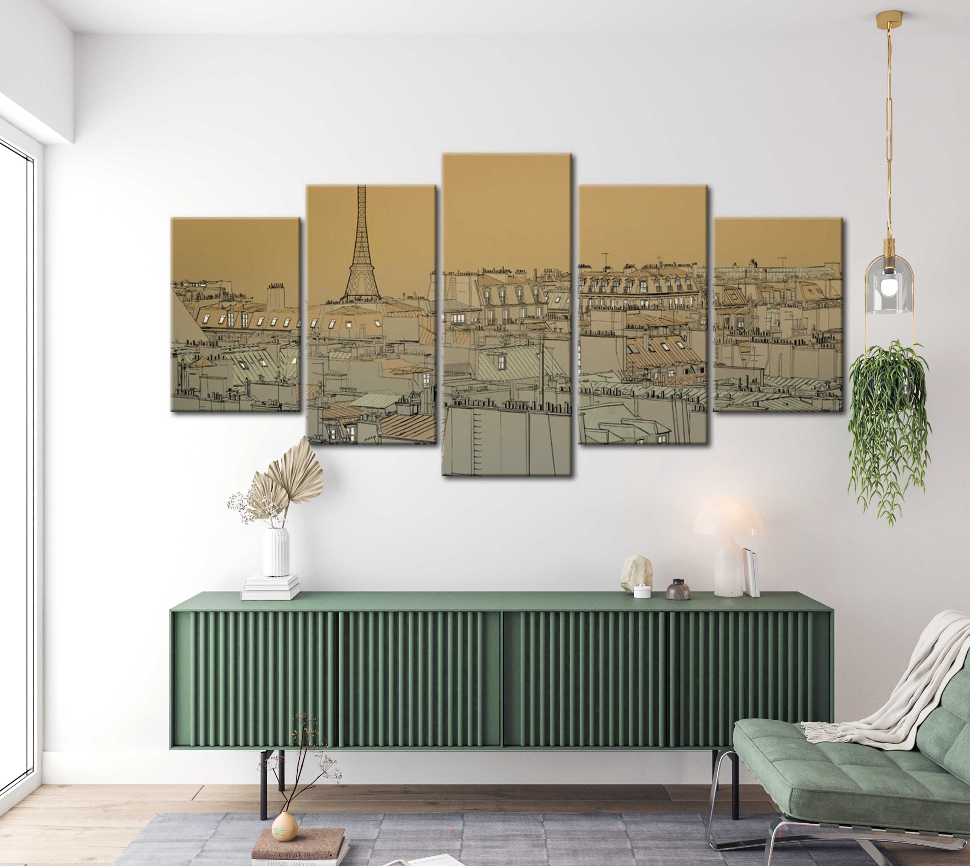 Stretched Canvas Vintage Art - Good Old Paris (Vintage) 40"Wx20"H