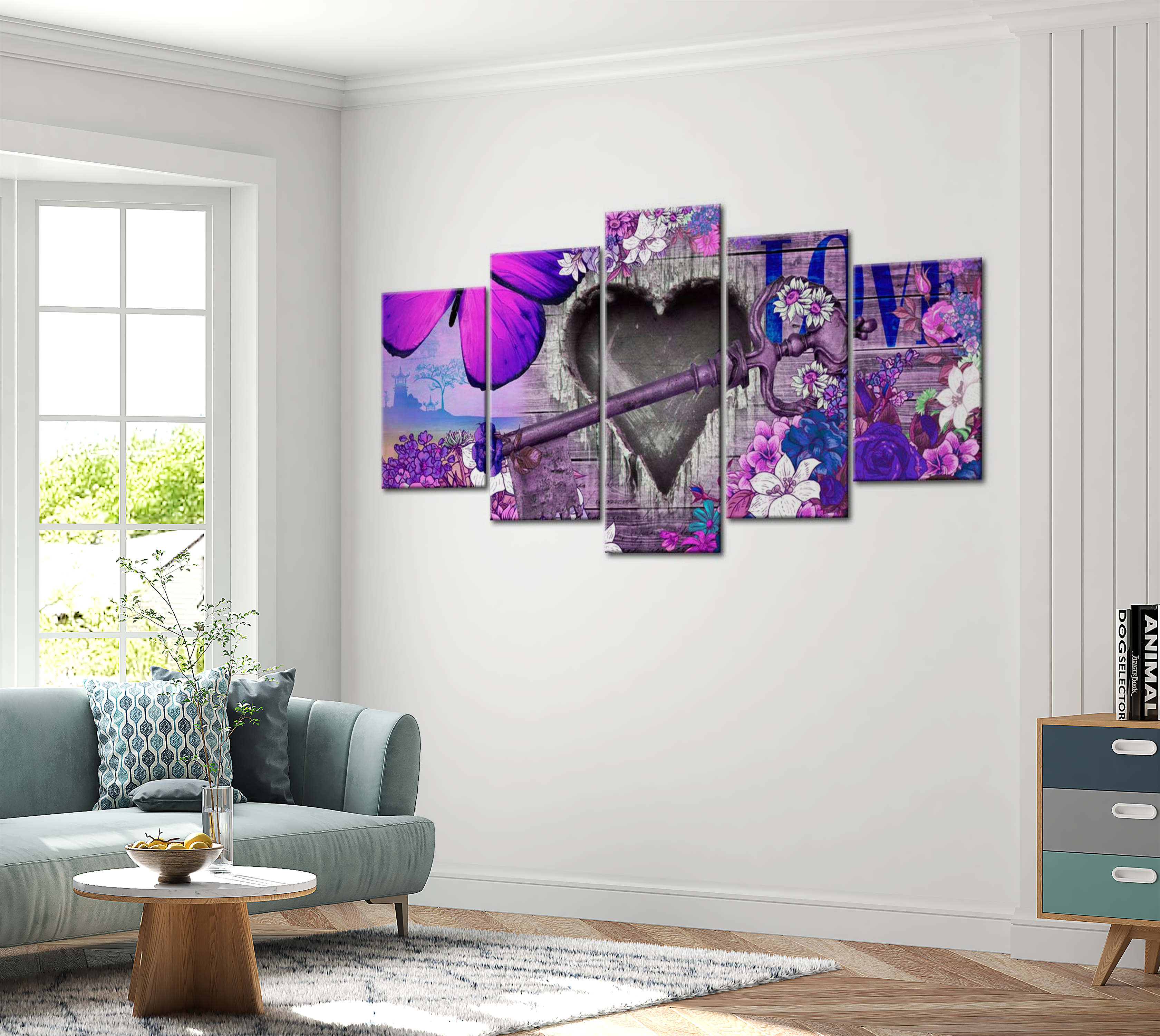 Stretched Canvas Vintage Art - First Character 40"Wx20"H