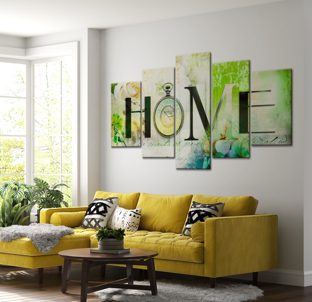 Vintage Canvas Wall Art - Rose Home - 5 Pieces