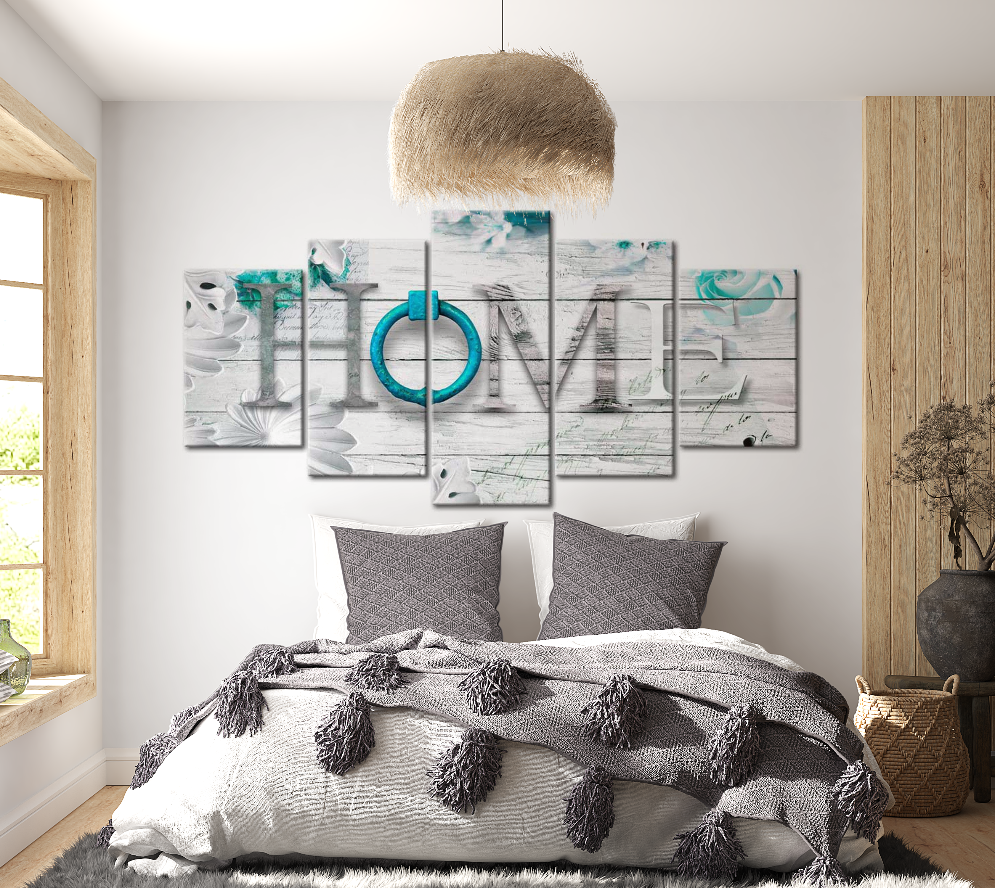 Stretched Canvas Vintage Art - Quiet Port 40"Wx20"H