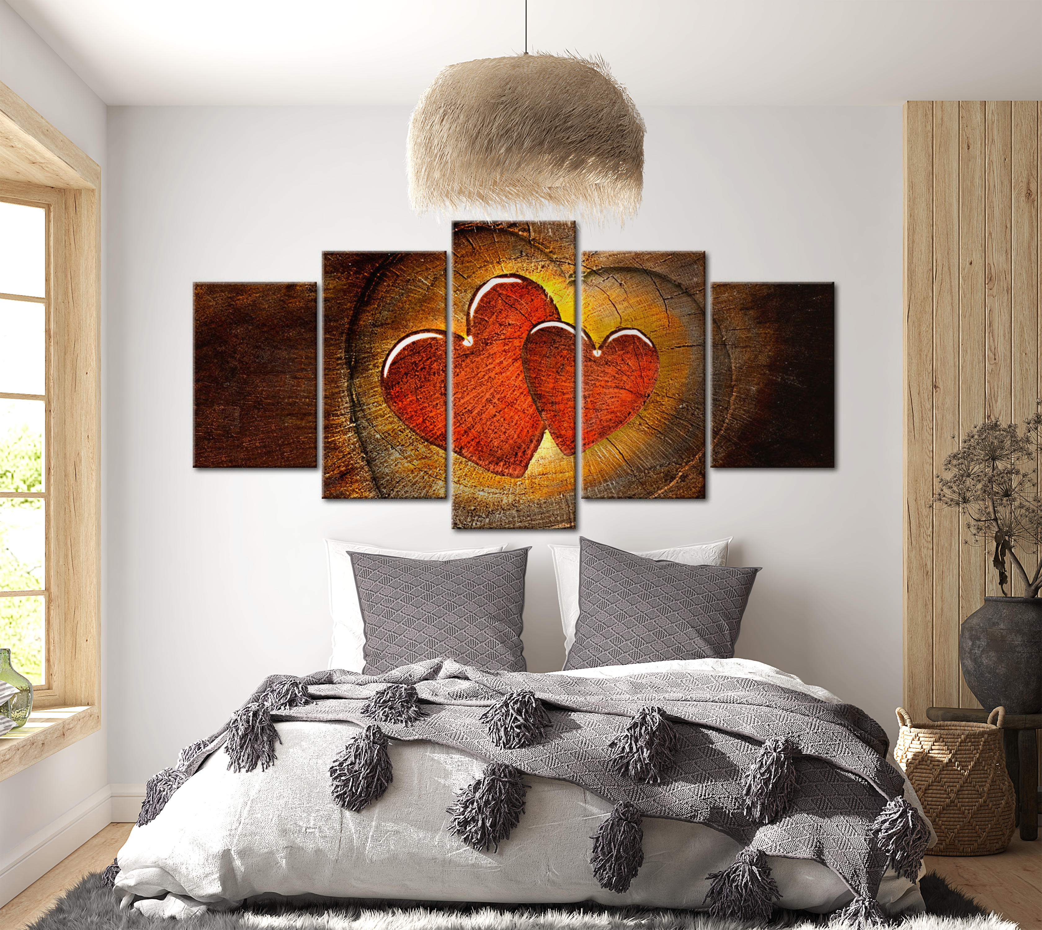 Stretched Canvas Vintage Art - Beating Of Your Heart 40"Wx20"H