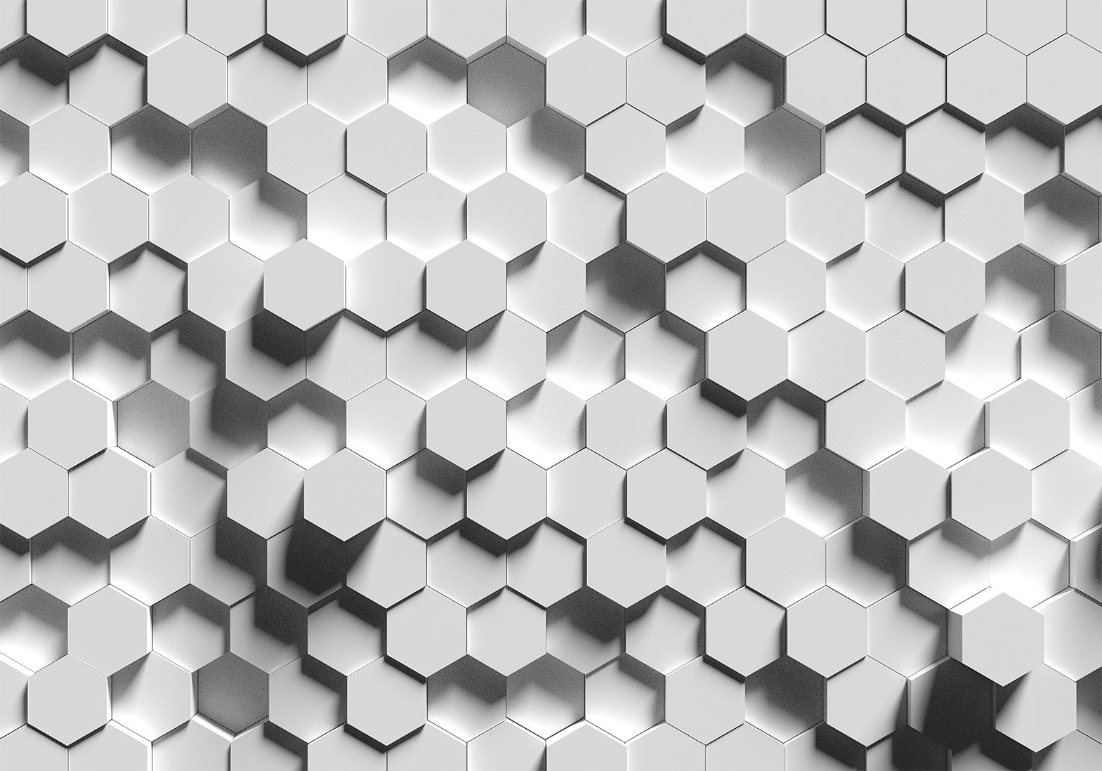 Geometric Wallpaper Wall Mural - Hexagon Pattern