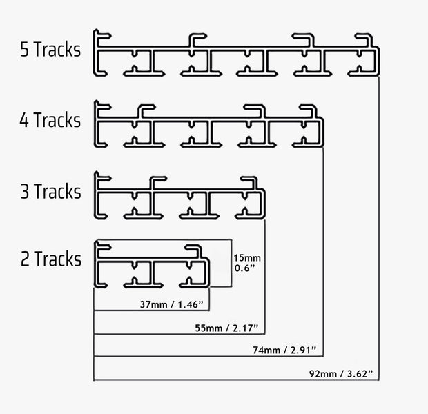 2-Track Curtain Rail