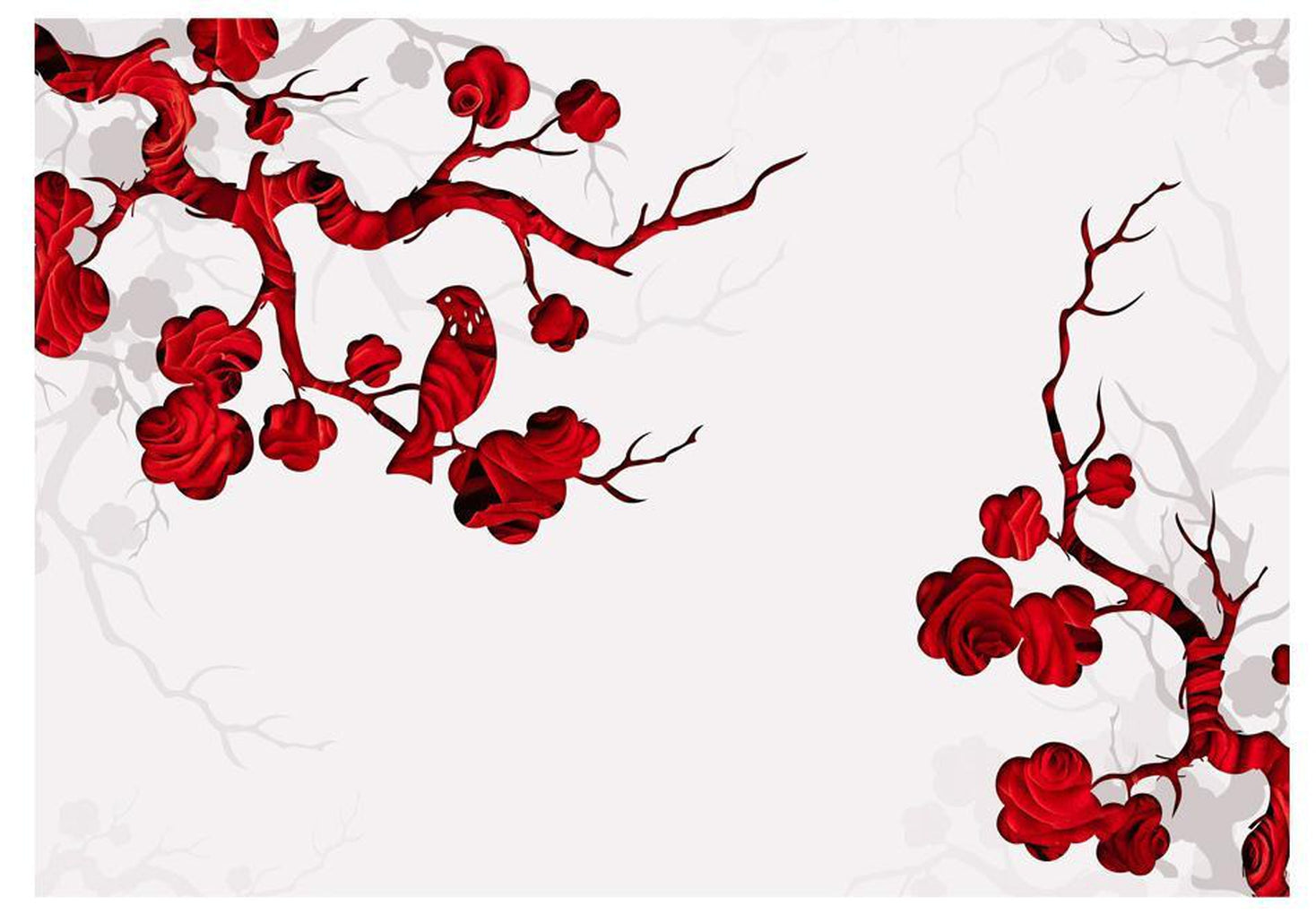 Wall mural - Red bush-TipTopHomeDecor