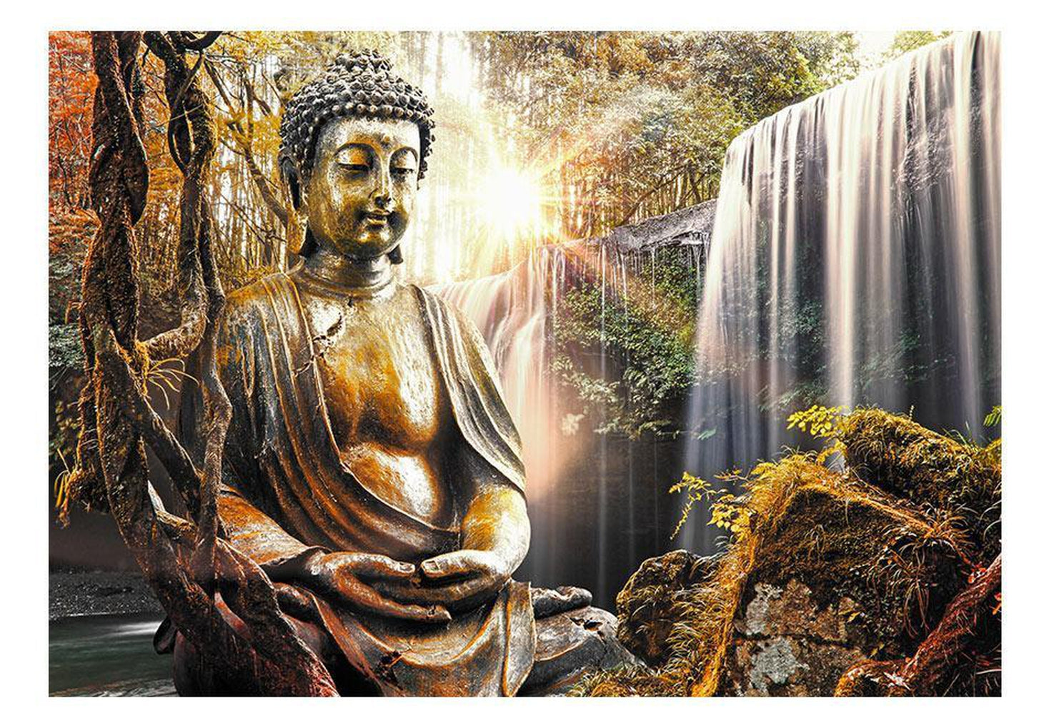 Wall mural - Waterfall of Contemplation-TipTopHomeDecor