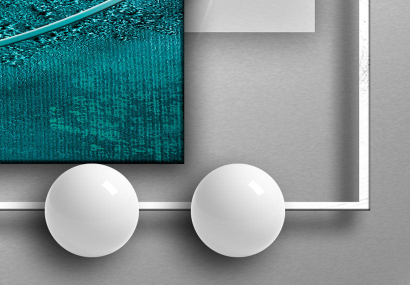 Glamour Canvas Wall Art - Blue Balance - 5 Pieces