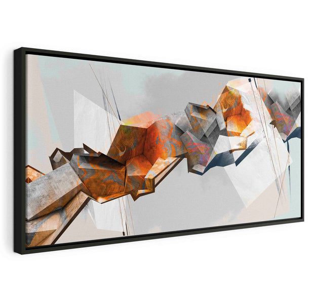 Floating Framed Canvas Art - Abstract Chain
