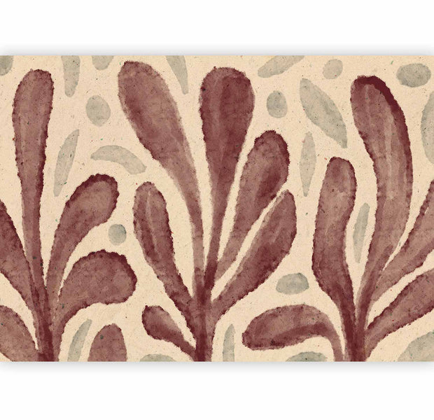Premium Abstract Wall Mural - Leaves And Spots – Large Vibrant Shapes Inspired By Matisse