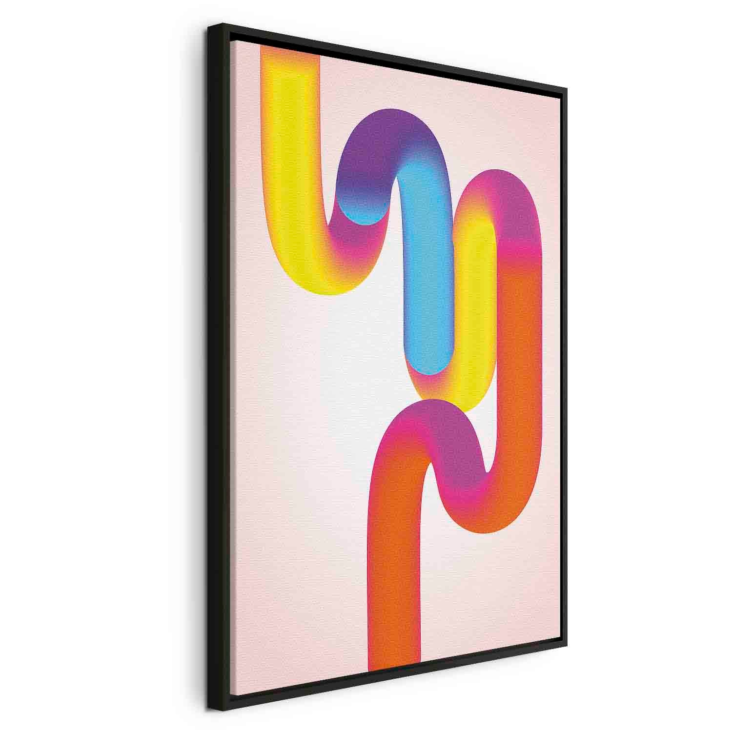 Floating Framed Canvas Art - Colorful Turns