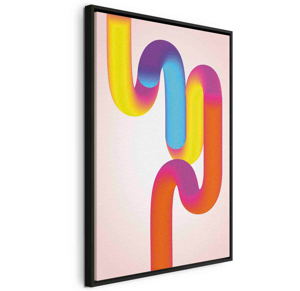 Floating Framed Canvas Art - Colorful Turns